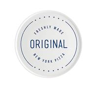 Typhoon World Foods - Plato para pizza (porcelana, 31 cm), diseño de Nueva York