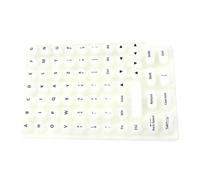 Typing Stickers for Long Nails, Silicone Keyboard Cover, Reusable Sticky Pads, Nail-Friendly Design, Easy Key Access, Flexible Fit, Scratch Protection, Perfect for Laptop, Desktop, (Silicone)