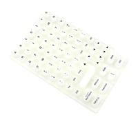Typing Stickers, Long Nail Keyboard Cover, Reusable Silicone Sticky Pad, Nail Friendly Aid for Women, Desktop, Laptops, Notebooks, Black, White, Pinkcolor, Green, Violet