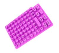 Typing Stickers, Long Nail Keyboard Cover, Reusable Silicone Sticky Pad, Nail Friendly Aid for Women, Desktop, Laptops, Notebooks, Black, White, Pinkcolor, Green, Violet