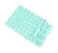 Typing Stickers, Long Nail Keyboard Cover, Reusable Silicone Sticky Pad, Nail Friendly Aid for Women, Desktop, Laptops, Notebooks, Black, White, Pinkcolor, Green, Violet