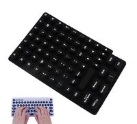 Typing Stickers, Reusable Silicone Keyboard Cover, Notebook Typing Protection, Nail-Friendly Sticky Pad, for Pc Desktops, Laptops, Black, White, Pink Color, Green, Violet