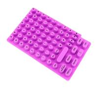 Typing Stickers, Silicone Keyboard Cover, 4.33x6.69 Inches Reusable Protective, Sticky Pads for Women Using Pc Desktops, Notebooks and Laptops with Long Finger Nails