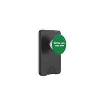 Typographic Saying - Better Late Than Never PopSockets PopWallet para MagSafe