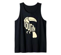 Typography Art Toucan Toco Toucans Camiseta sin Mangas