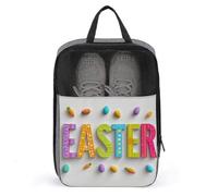 Typography - Bolsa de zapatos con letras gruesas para viajes, uso diario, antipolvo