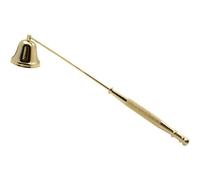 TypoGrove Apagavelas de metal con acabado dorado, diseño de mango largo para extinción segura de llamas, elegante accesorio de decoración del hogar