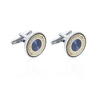 Tyqour 1 par de gemelos de latón para hombre, gemelos clásicos, regalo de joyería para novio, padre, marido, novio, boda, banquete, ceremonia, negocios, S, Latón, Sin gema