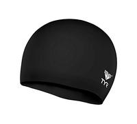 TYR 1800951 Swim Cap, Unisex-Adult, Black, One Size