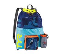 TYR Big Mesh Mummy Mochila, Unisex Adulto, Azul/Amarillo, 40 L