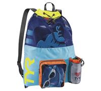 TYR Big Mesh Mummy Bckpk Mochila, Unisex Adulto, Azul/Amarillo, Talla Única