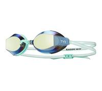 TYR Black Ops 140 EV Racing - Gafas de natación con espejo para mujer, color dorado y menta