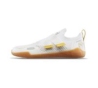 TYR DropZero - Zapatos Descalzos para Hombre, Zapatos de Gimnasio con Correa de Estabilidad para Entrenamiento Descalzo, Levantamiento, HIIT, Caminar, Blanco/Dorado, 39 EU