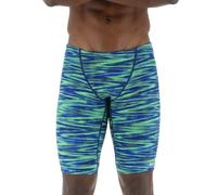 TYR Durafast Elite Athletic Jammer Swimsuit Bañador para Hombre, Azul/Verde, W36