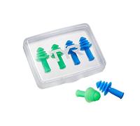 TYR Ergo Flex Tapones para los oídos, 4 unidades, 2 pares, azul/verde
