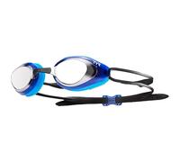 TYR - Gafas de natación con Espejo de Perfil bajo, Unisex Adulto, Color Silver/Blue/Black, tamaño Medium