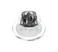 Tyr Norse God War Justice Wolf Rune Mitología Arte PopSockets PopGrip para MagSafe