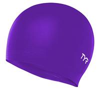 TYR Solid Bonnet de Bain Latex, Adulte Unisexe, Purple, Talla única