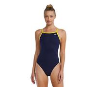 TYR Traje de baño Hexa Diamondfit para Mujer, Azul Marino/Oro, 0