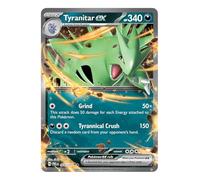 Tyranitar ex 064/131 - Tarjeta de Pokémon ultra rara | Cartas Pokémon raras | Pokémon EX | Evoluciones prismáticas | Pokémon escarlata y violeta | Autenticado por Titan Cards