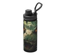Tyrannosaurus Jurassic - Botellas de agua para mujeres y hombres, con aislamiento térmico, de acero inoxidable, a prueba de fugas, para gimnasio, trabajo al aire libre