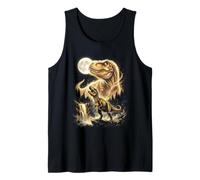 Tyrannosaurus Rex Aullando a la Luna Meme Camiseta sin Mangas