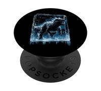 Tyrannosaurus Rex Dinosaur Graphic Arqueología Motif Print PopSockets PopGrip Adhesivo