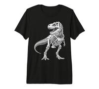 Tyrannosaurus Rex Esqueleto Fósil Dinosaurio Anatomía Camiseta Premium