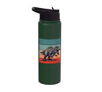 Tyrannosaurus Rex paleontólogo Dinosaurio rugiente Indominus Stainless Steel Insulated Water Bottle