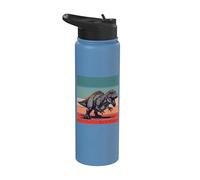 Tyrannosaurus Rex paleontólogo Dinosaurio rugiente Indominus Stainless Steel Insulated Water Bottle