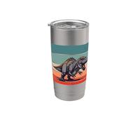 Tyrannosaurus Rex paleontólogo Dinosaurio rugiente Indominus Vaso térmico de acero inoxidable de doble pared