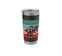 Tyrannosaurus Rex paleontólogo Dinosaurio rugiente Indominus Vaso térmico de acero inoxidable de doble pared