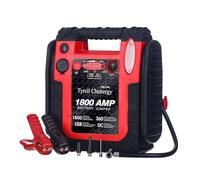 Tyrell Chenergy Arrancador de batería de coche de 1800 A con compresor de aire, 20000 mAh, 12 V, inflador de neumáticos de 260 PSI (hasta 8.0 L de gas/diésel) con luz LED y USB