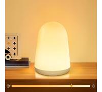 Tyreses Lamparas de Mesita de Noche,Luz Nocturna Infantil Táctil Dimmable,RGB Colores Lampara Nocturna Para Niños Bebe con 1H Temporizador,Recargable Portatil Lampara Quitamiedos Infantil Regalo
