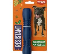TYROL Barrett - Juguete para Perro Resistente y Colorido para masticadores Fuertes - Ayuda contra el aburrimiento y el estrés - Base de Goma - Disponible en 3 tamaños - 25 cm