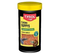 Tyrol - Copos para Peces - Alimento Completo a Base de Ingredientes de Calidad - Refuerza los Colores - Comida para Guppy 100 ml