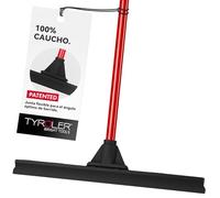 Tyroler Escobilla de Goma para Suelos | Cabezal de Goma 100% de 45 cm | Mango en 4 Piezas de 140 cm | Haragan para Suelos Exterior | Escoba de Goma para Suelo | Aragan para Suelos