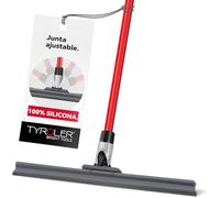 Tyroler Escobilla de Goma Silicona | Cabezal de 100% Silicona de 45 cm | Mango de 140 cm | Escoba de Goma para Suelo | Haragan para Suelos Exterior| Aragan para Suelos | Araganes para el Suelo