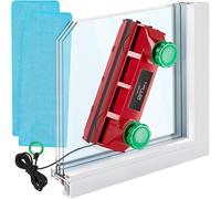 Tyroler limpiacristales magnetico Doble Cristal | Se Adapta a Ventanas de Cristal Simple, Doble y Triple de 2-40 mm | Limpia Ventanas | Limpiador de Cristales magnetico
