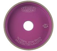 Tyrolit 102804 Muelas de Rectificado de Perfiles con Aglomerante Cerámico y Aglomerante de Resina Sintética, 1 Forma, 89A 100 H5 V111 Especificación, 225mm x 5mm x 60mm