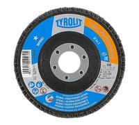 Tyrolit 34318365 BASIC Disco de Láminas, ZA60-B, 27A Forma, 115mm x 22.23mm, Caja de 10