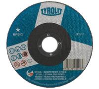 Tyrolit 34332876 BASIC 2in1 Discos de Corte, 41, A46Q-BFB, Nuevo, 230 x 1.9 x 22.23 mm Dimensiones, Caja de 25