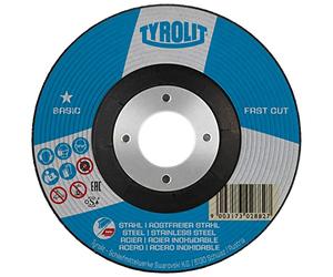 Tyrolit FASTCUT - Disco abrasivo 2 en 1 para amoladoras angulares (125 x 6,0 x 22,23 mm, 10 unidades)