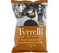 Tyrrells Piedra cocida crujiente asada pollo y caramelised onion seasoning 150 g