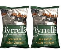Tyrrells Sea Salt & Cider Vinegar Crisp 150 g (order 12 for trade outer) (Paquete de 2)