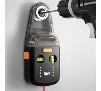 Tyrry Nivel Láser 4 en 1 con Recoge Polvo Taladro, Nivel de Burbuja, Ventosa de Vacío Electrónica y Soporte de Pared, para colgar cuadros,pintura y renovaciones en el hogar