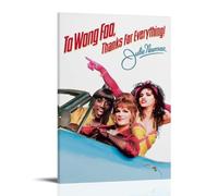 TYRWRHURWEY Póster de pared con texto en inglés "To Wong Foo, Thanks for Everything!", lienzo estético, vintage, pintura decorativa para sala de estar, dormitorio, decoración de 30 x 45 cm, estilo