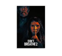 TYRWRHURWEY Póster decorativo con texto en inglés "Don't Breathe" (20 x 30 cm), estilo vintage estético para decoración de sala de estar, dormitorio, 20 x 30 cm, estilo sin marco