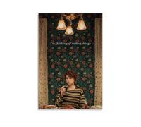 TYRWRHURWEY Póster decorativo con texto en inglés "I'm Thinking of Ending Things", lienzo estético vintage, pintura decorativa para sala de estar, dormitorio, decoración de habitación, 20 x 30 cm