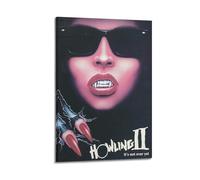 TYRWRHURWEY Póster decorativo de The Howling II para pared, lienzo, estético, vintage, pintura decorativa para sala de estar, dormitorio, decoración de 30 x 45 cm, estilo marco